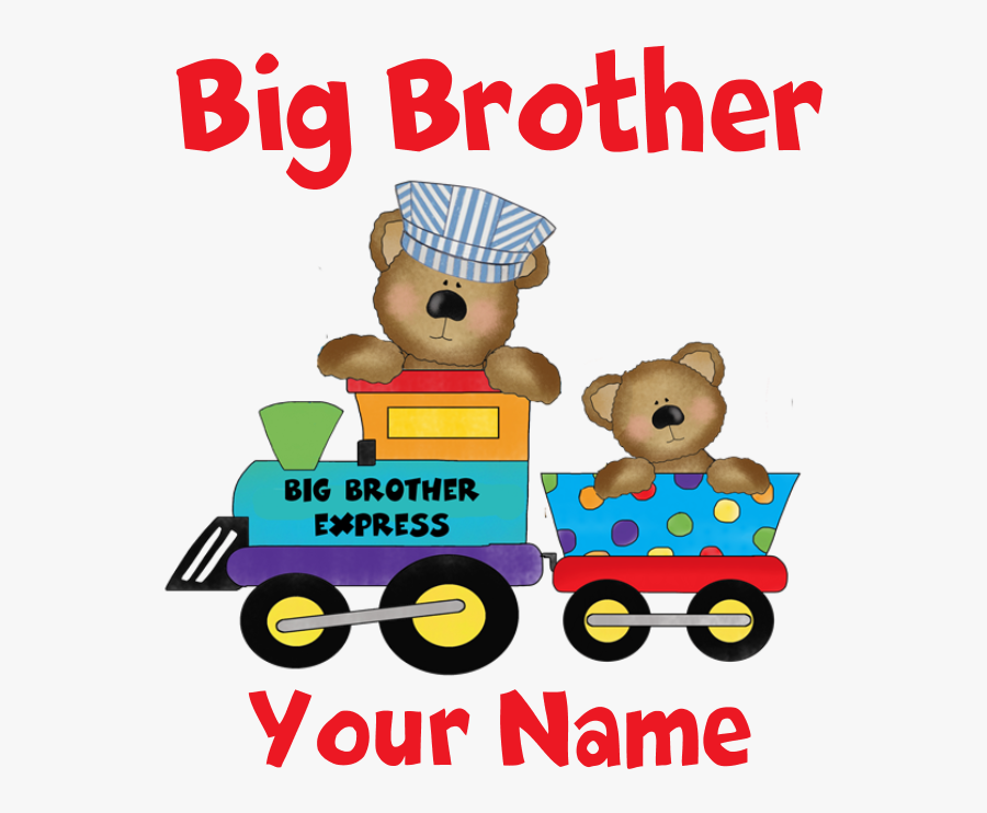 Big Brother Train Puzzle - Birthday, Transparent Clipart