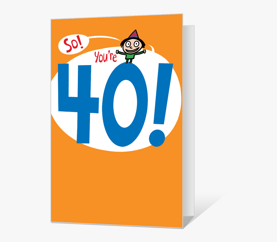 40th Birthday Printable, Transparent Clipart