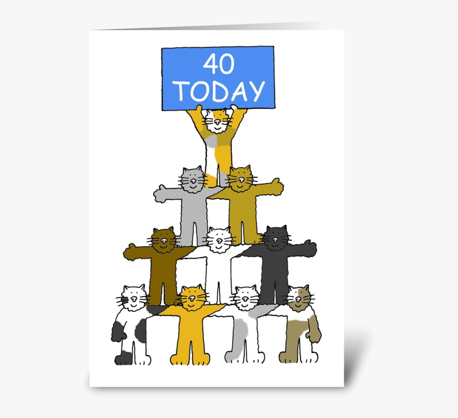 Clip Art Happy Th Fun Cats - Happy 50th Birthday With Cats, Transparent Clipart