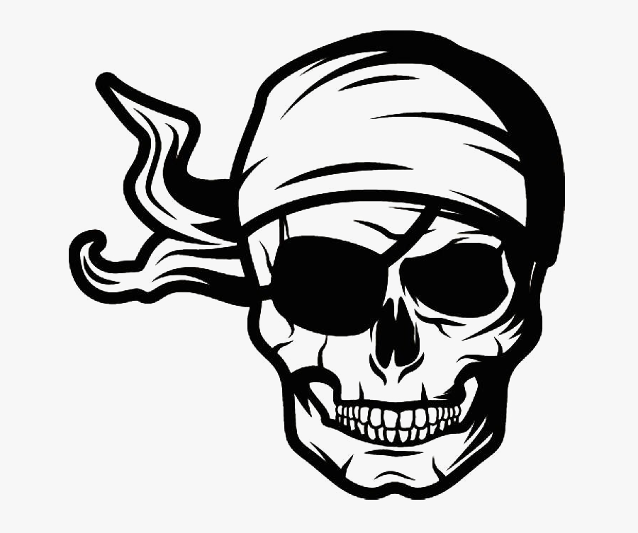 Pirate Skull Png Pic - Pirate Skull Logo Png, Transparent Clipart