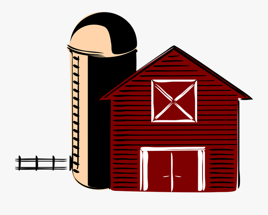 Barn Traditional Silo - Farm Clip Art, Transparent Clipart