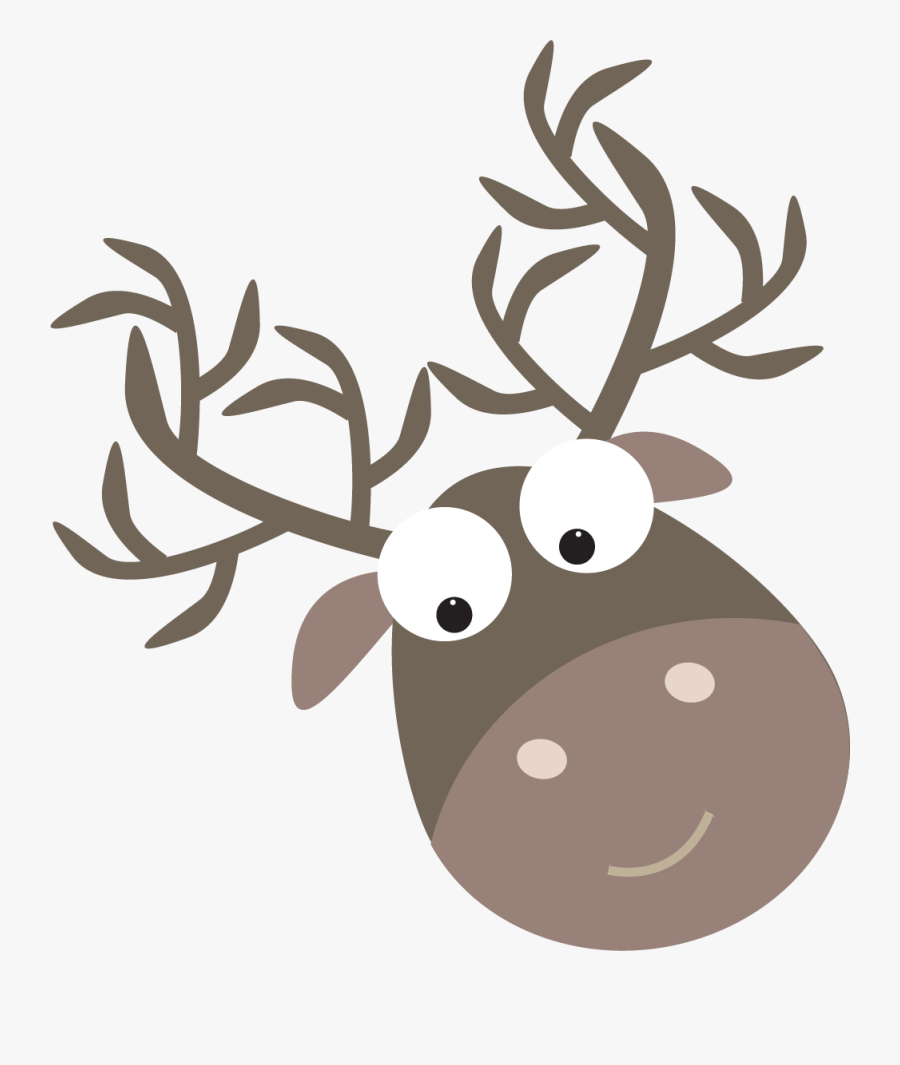 Grey Clipart Reindeer - Christmas Day, Transparent Clipart