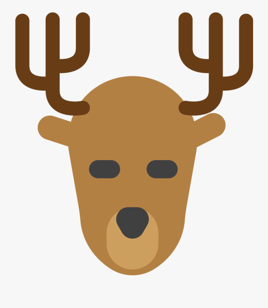 Transparent Reno Clipart - Reindeer Emoji, Transparent Clipart