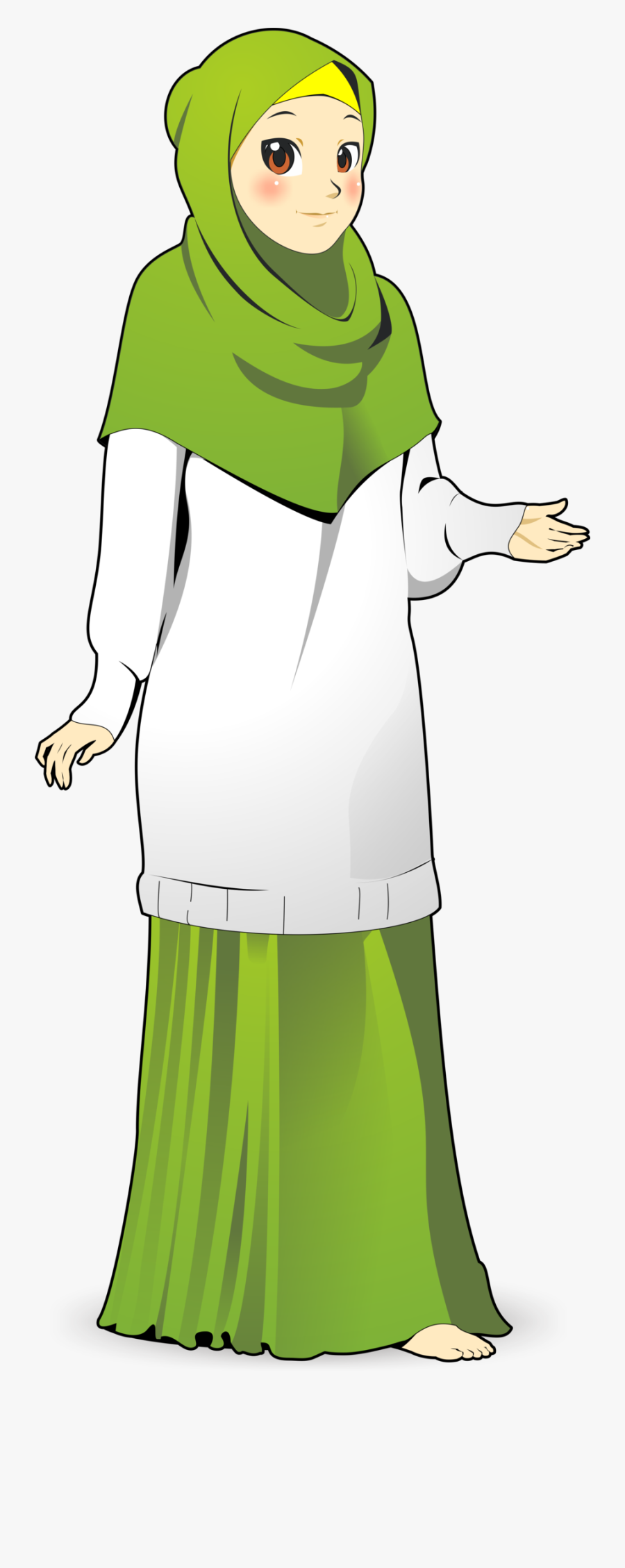Baju Kurung Islam Cartoon  Wedding Muslimah  Teacher 