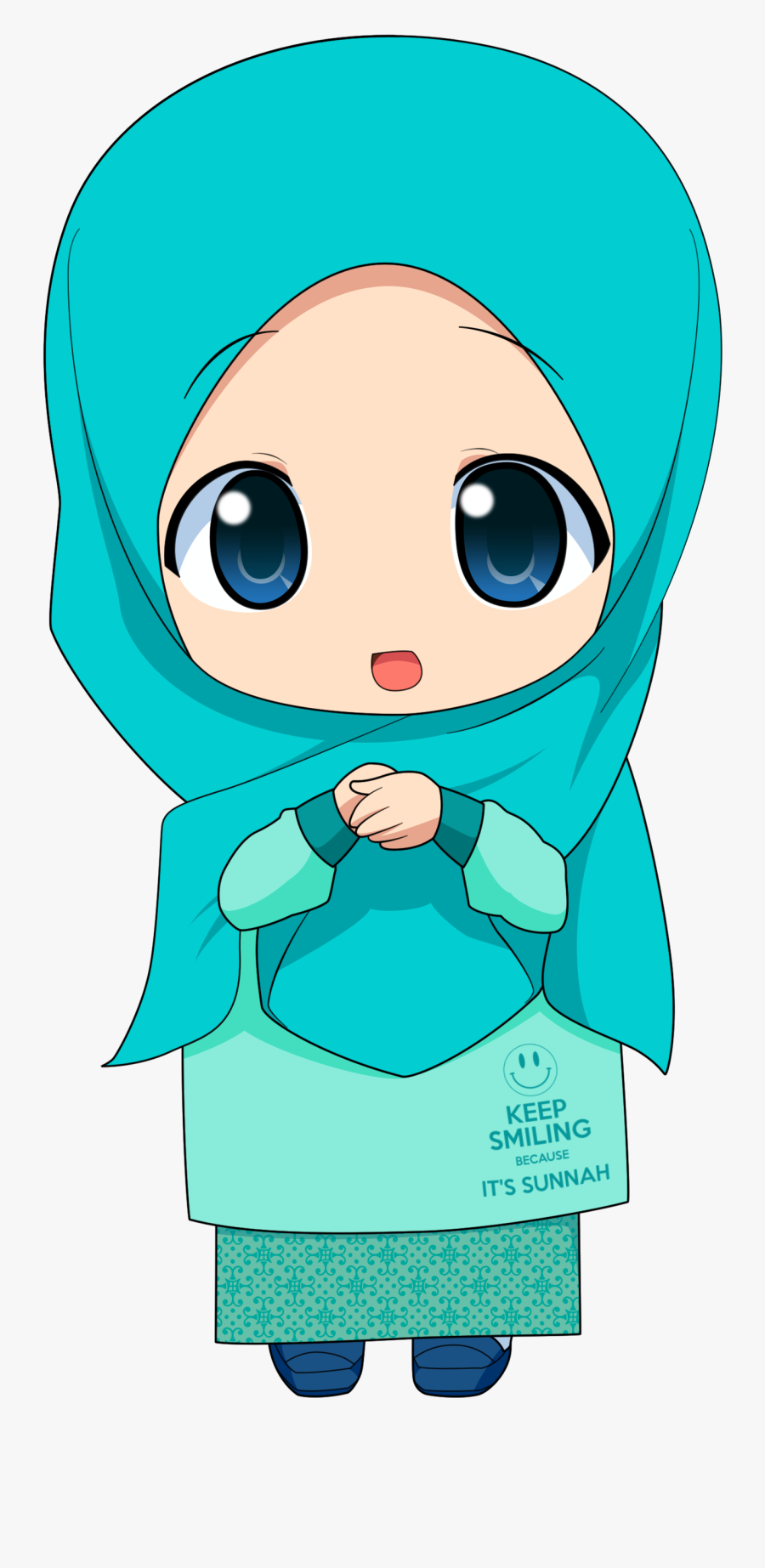 Chibi Muslimah 2 By Taj92 - Muslimah Muslim Chibi Png, Transparent Clipart