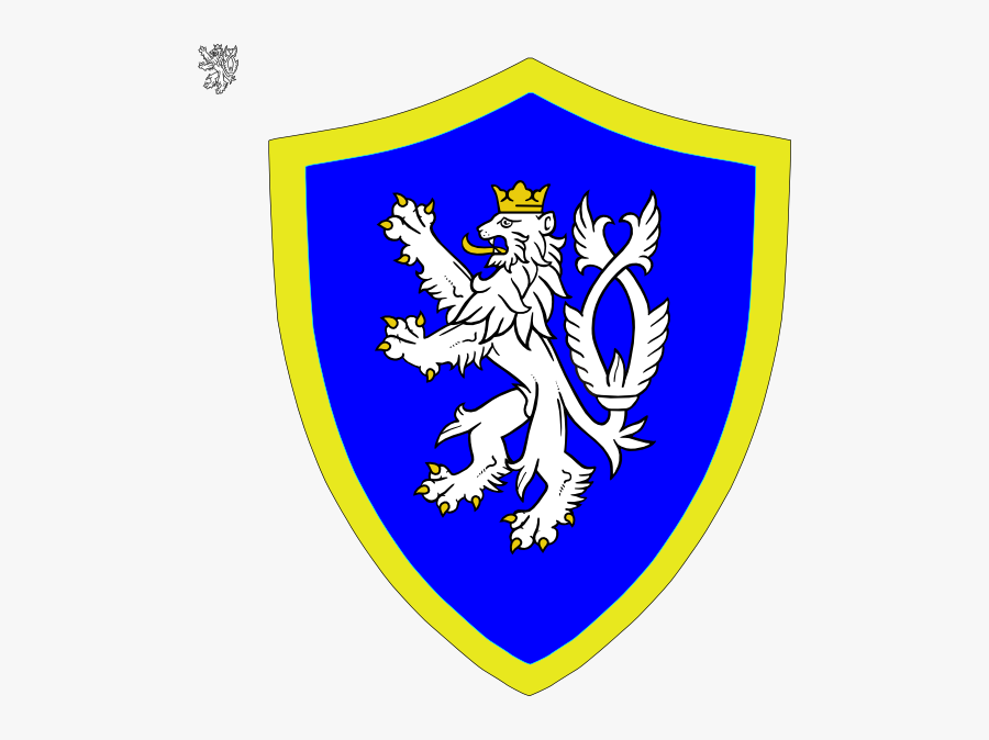 Lion On Shield Svg Clip Arts - Czech Republic Coat Of Arms, Transparent Clipart