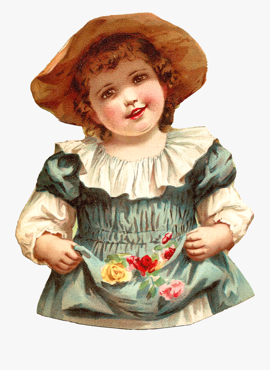 Victorian Girl Art Png, Transparent Clipart