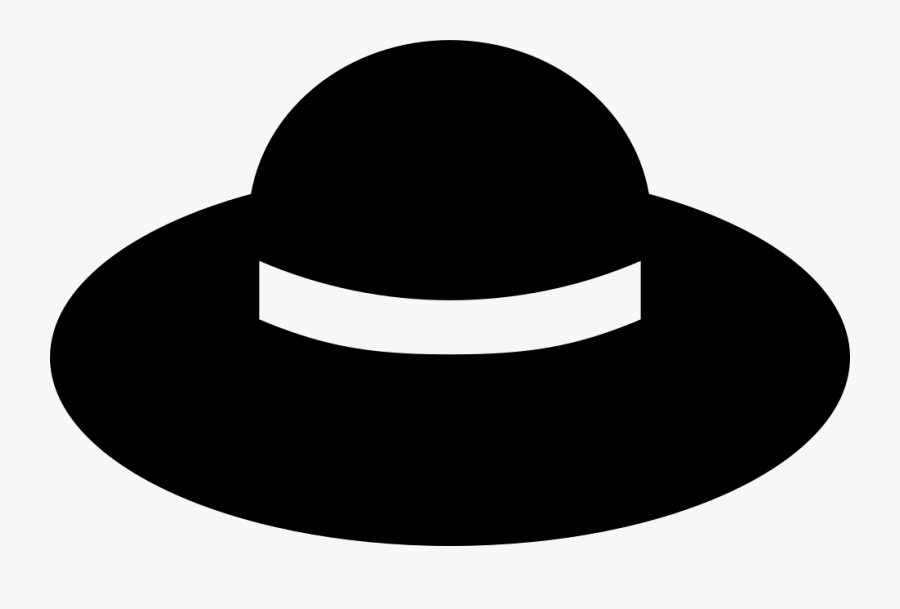 Hat Svg Fedora - Straw Hat Icon Png, Transparent Clipart