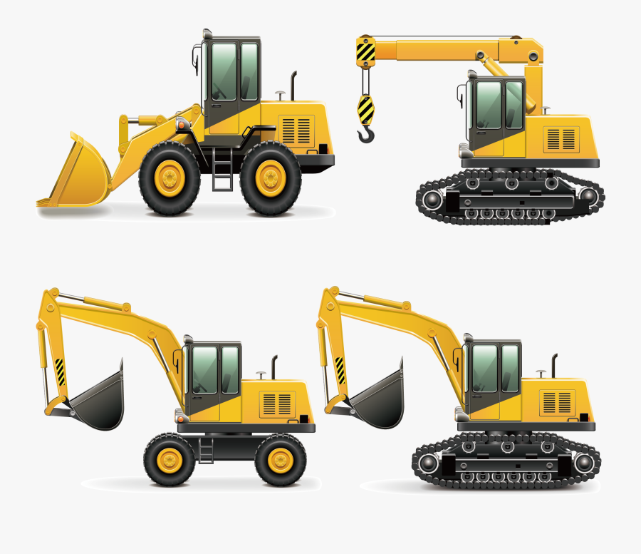 Transparent Heavy Equipment Clipart - Les Machines De Construction, Transparent Clipart