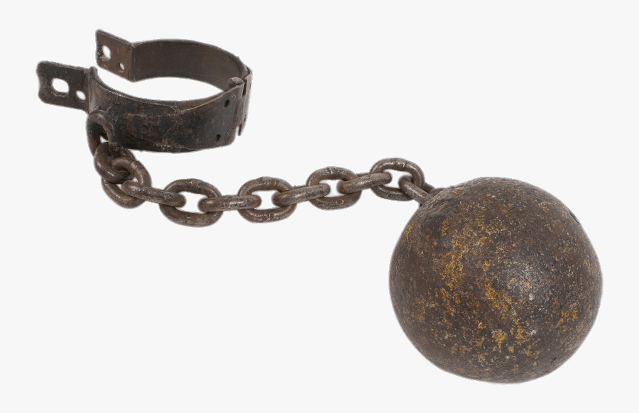 Rusty Ball And Chain - Ball With Chains, Transparent Clipart