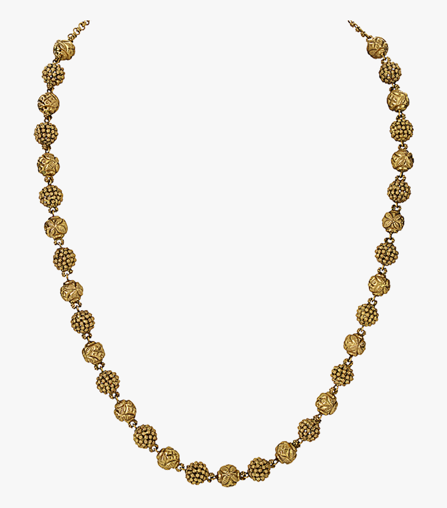 Jewellery Chain Ball Chain Necklace - Waman Hari Pethe Mohan Mala Designs, Transparent Clipart