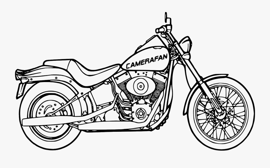 Harley-davidson Motorcycle Scalable Vector Graphics - Harley Malvorlage, Transparent Clipart