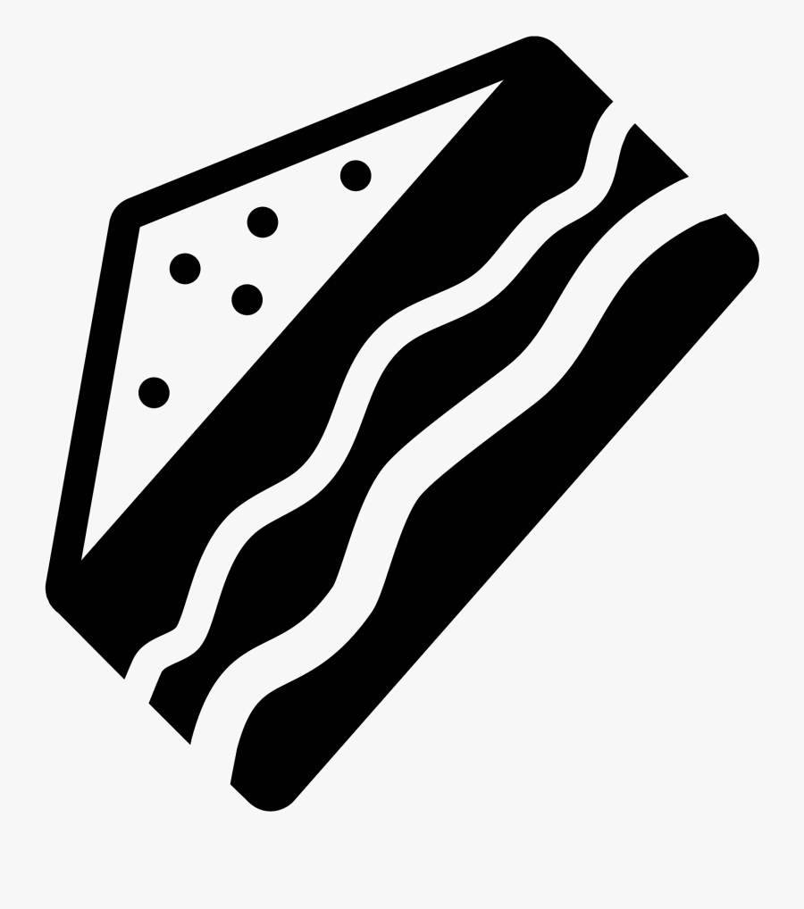 Sandwich Clipart Club Sandwich - Sandwich Icon Png Black And White, Transparent Clipart
