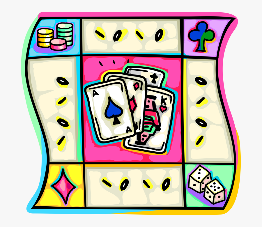 Vector Illustration Of Casino And Gambling Games Of, Transparent Clipart