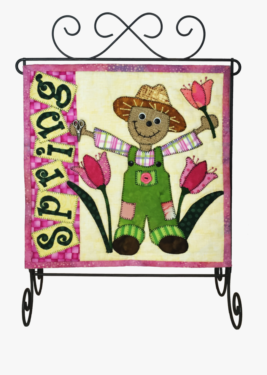 Spring Fever Low-sew Quilt Pattern - Scarecrow Quilted, Transparent Clipart