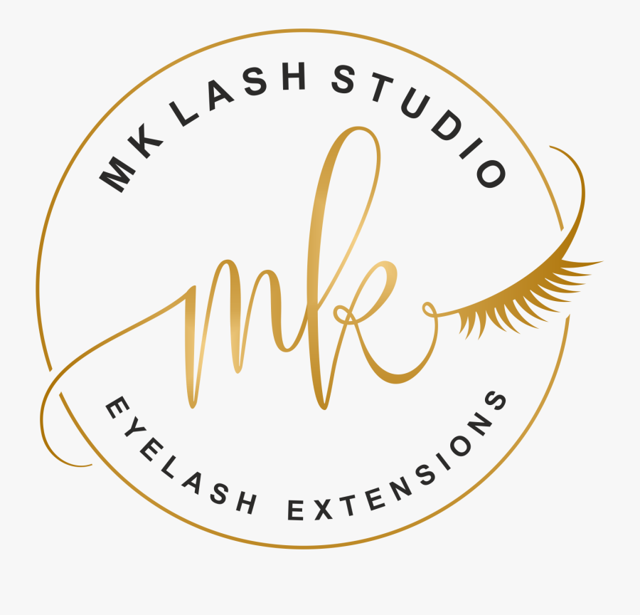 Clip Art Eyelash Logos Mk Lash - Circle , Free Transparent Clipart