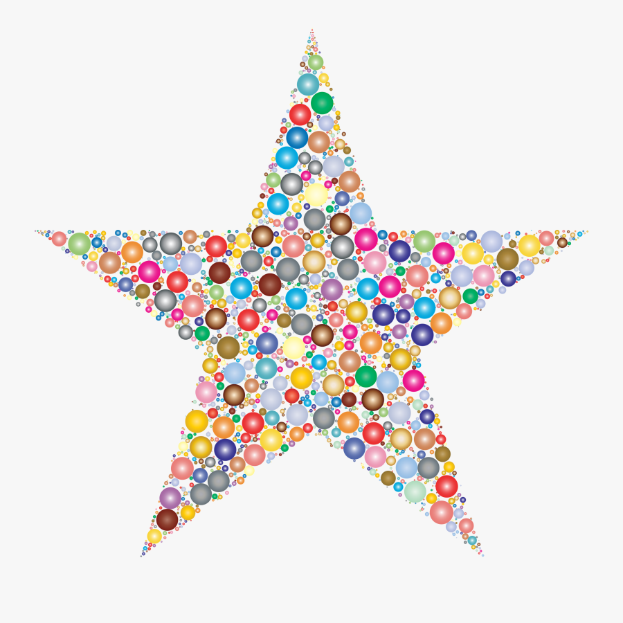 Clipart - - Colorful Transparent Stars Clipart, Transparent Clipart