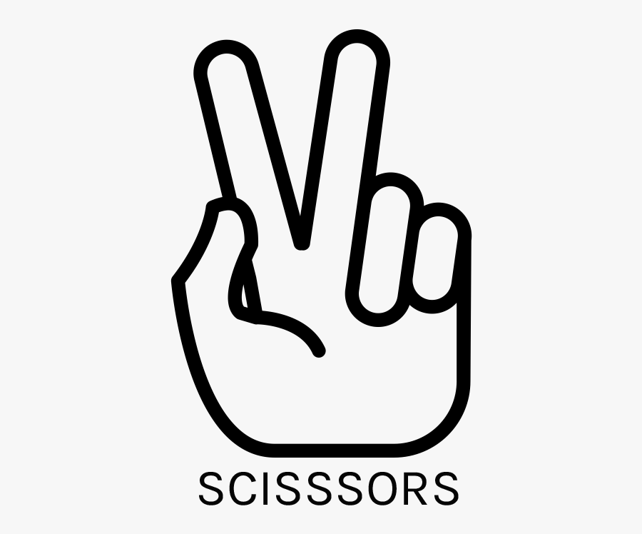 Scissors - Rock Paper Scissors Clipart Transparent, Transparent Clipart