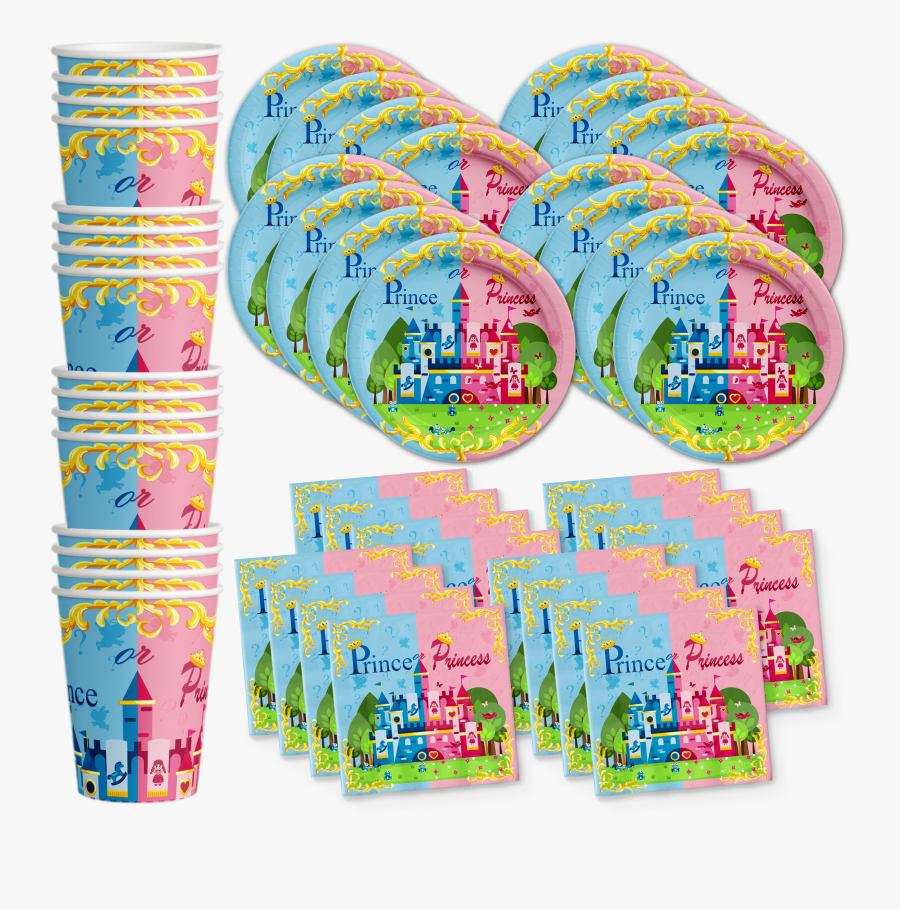 Download Prince Or Princess Gender Reveal Party Tableware Kit ...