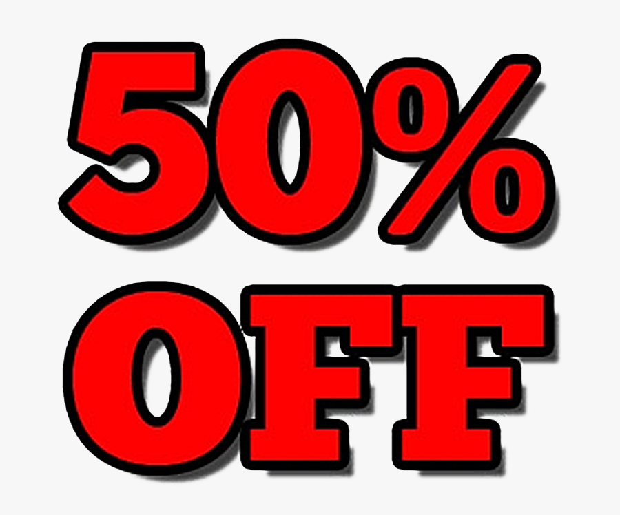 50 Off Png Image Hd - 50% Off Clip Art, Transparent Clipart