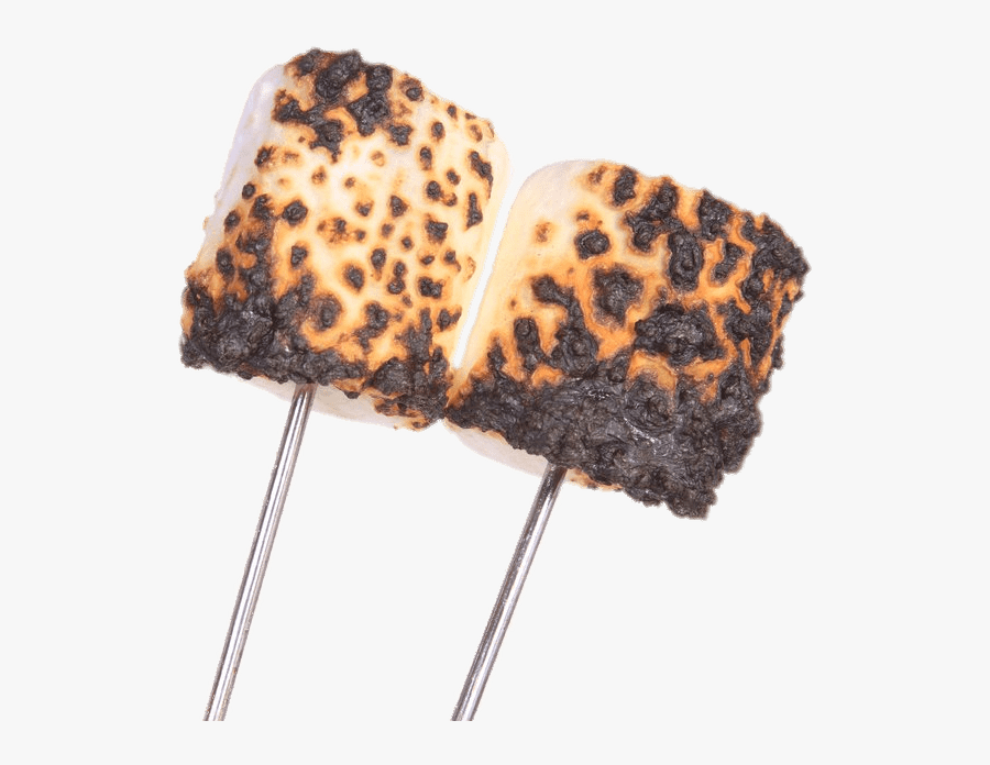 Burnt Marshmallows On Stick - Roasted Marshmallow Png, Transparent Clipart