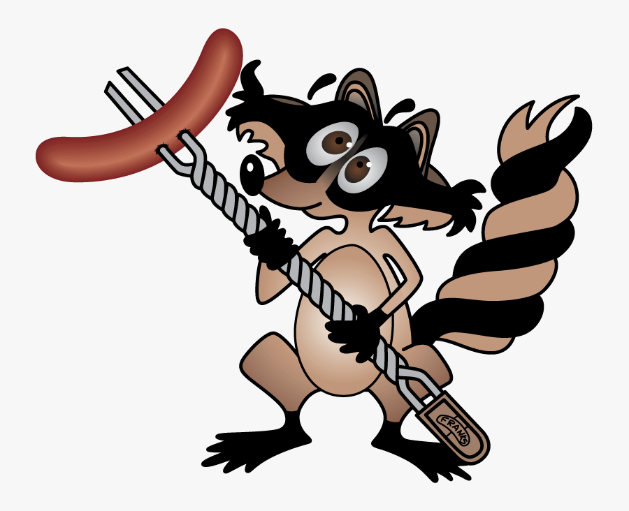 Frank The Raccoon - Cartoon, Transparent Clipart