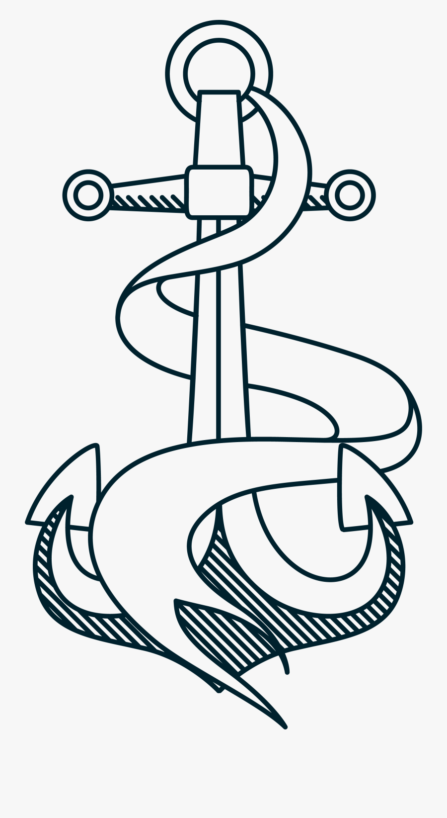 Anchor Rope Clip Art - Ancora Btanca Png, Transparent Clipart