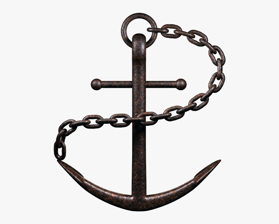 Transparent Anchor With Chain Clipart - Real Anchor Png, Transparent Clipart