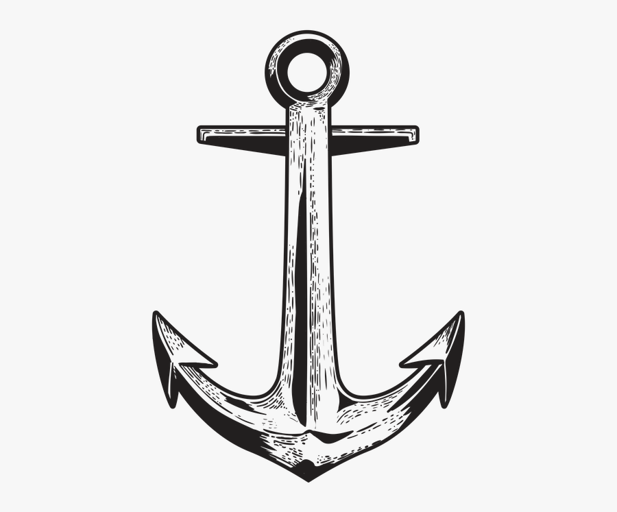 Transparent Nautical Anchor Clipart - Vintage Anchor Png, Transparent Clipart