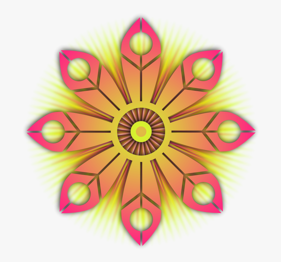 Dahlia Clipart Flower Burst - Keep Away From Heat Label, Transparent Clipart