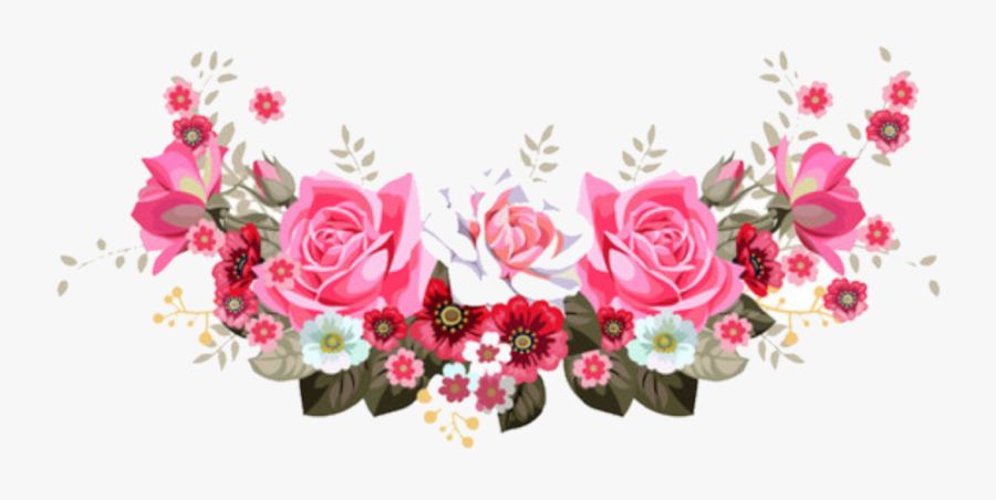 Transparent Floral Corner Border, Transparent Clipart