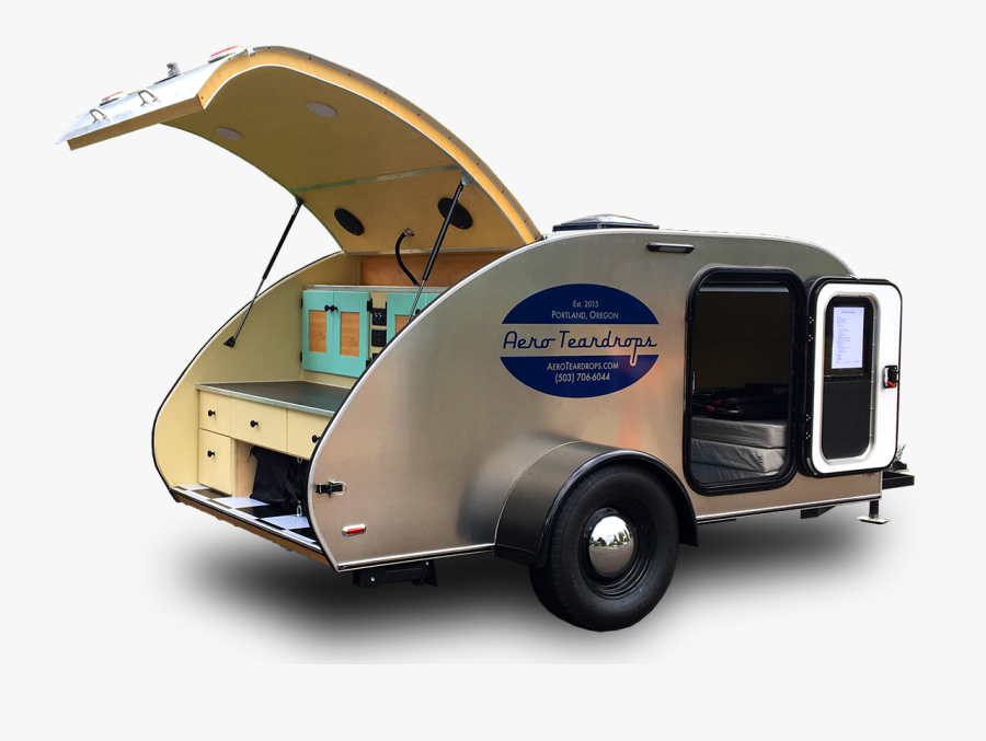 Custom Teardrop Camping Trailers Built In Portland, - Teardrop Trailer, Transparent Clipart