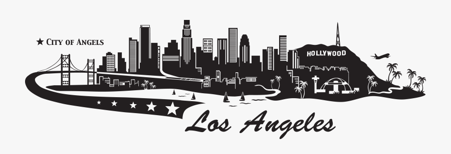 Los Angeles Skyline Decal Wall Decals Style And Apply - Los Angeles ...