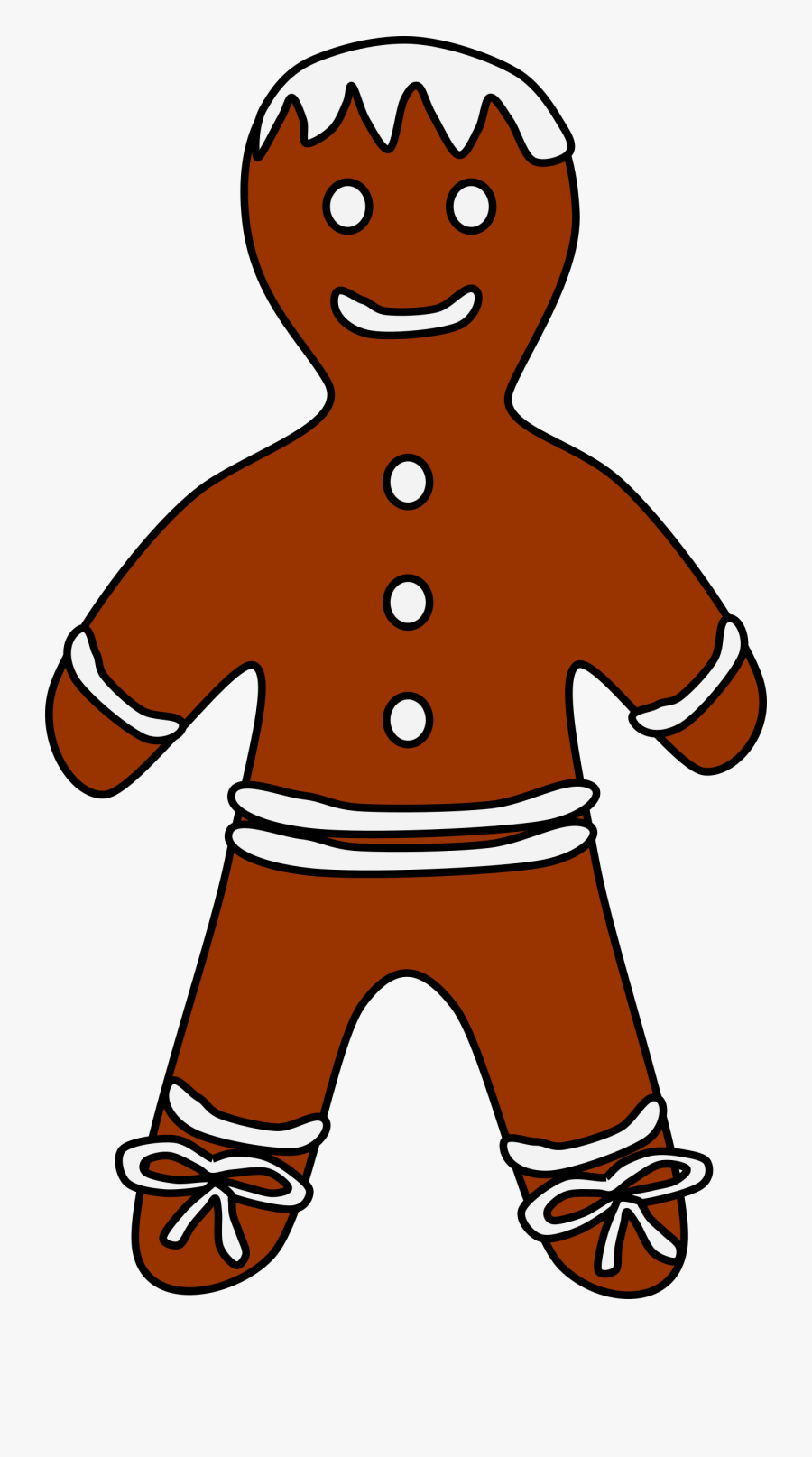 Clip Art Gingerbread Boy Clipart - Pepparkaksgubbe Tecknad, Transparent Clipart