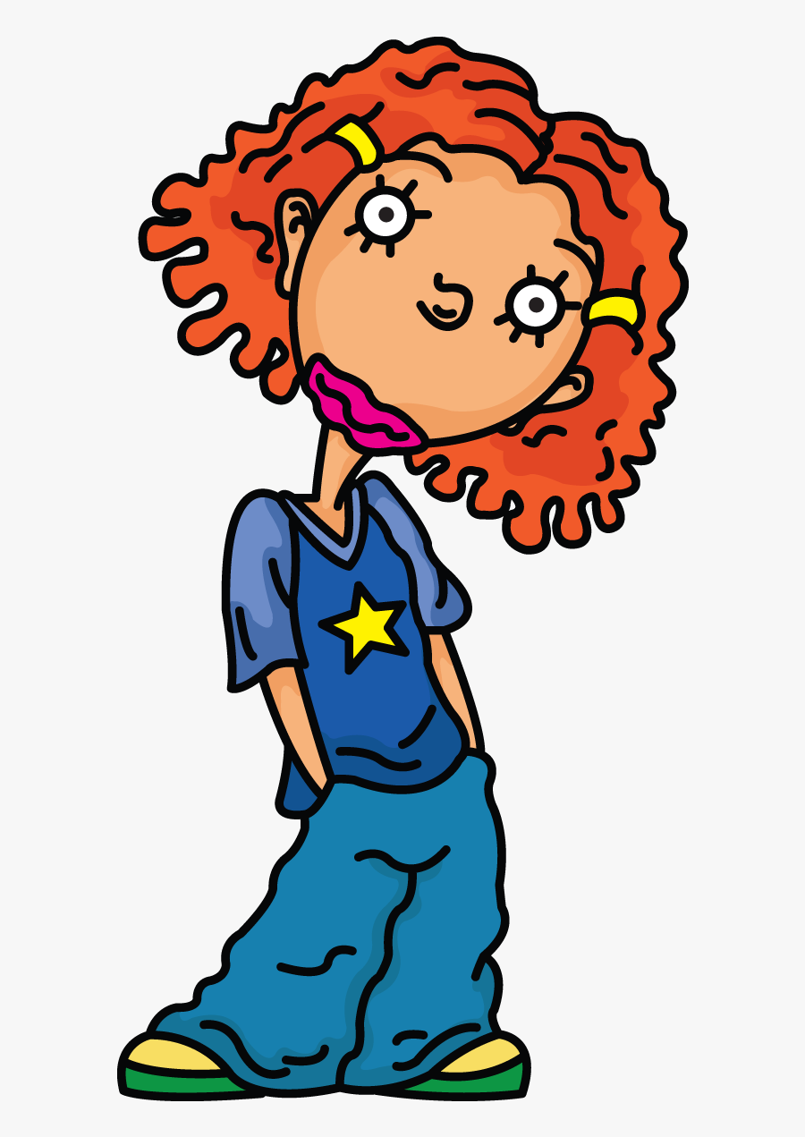 Drawissimo Kids How To Draw - Ginger Girl Cartoon Character, Transparent Clipart