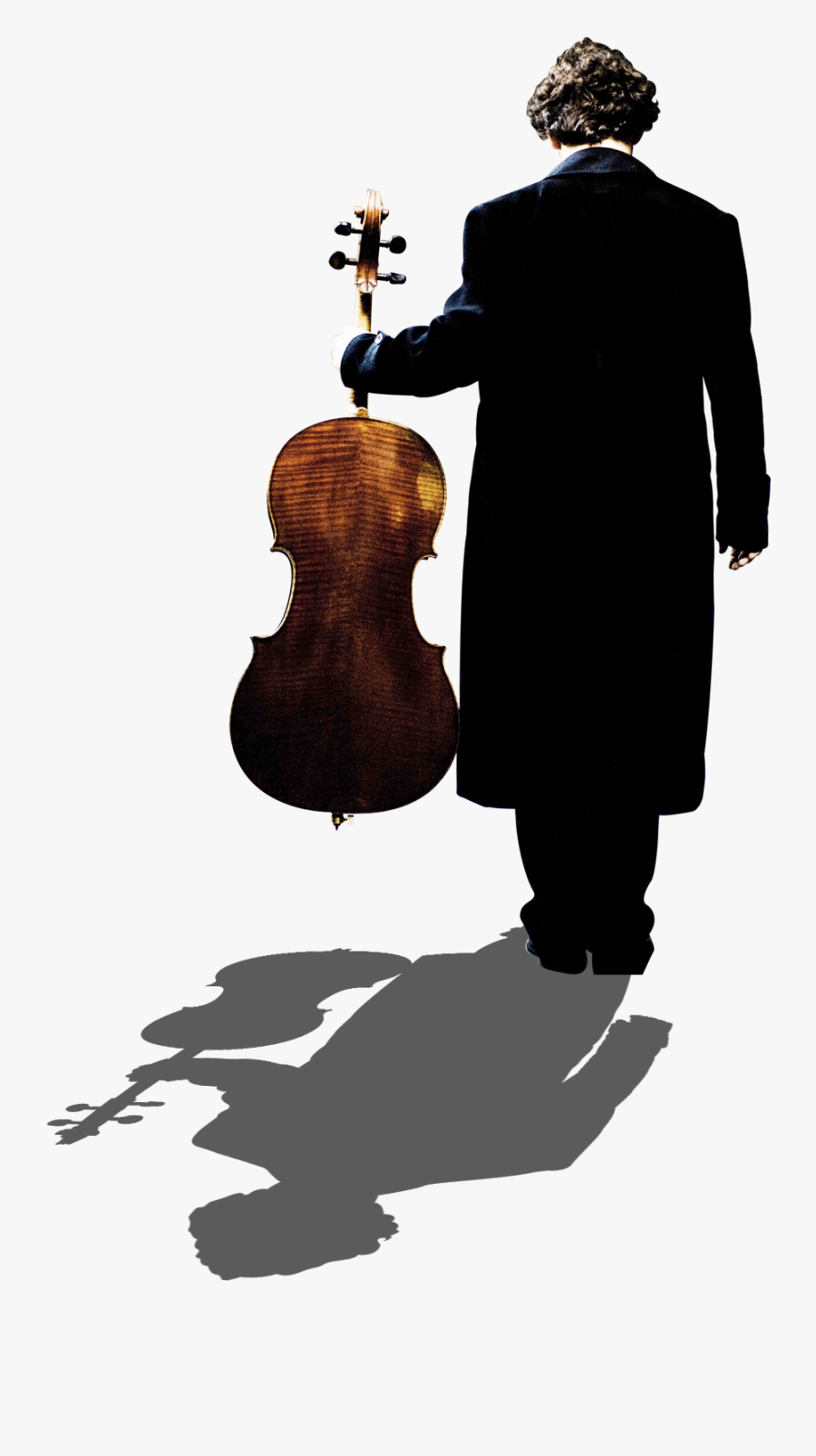 Clip Art Cello Wallpaper - Silhouette, Transparent Clipart