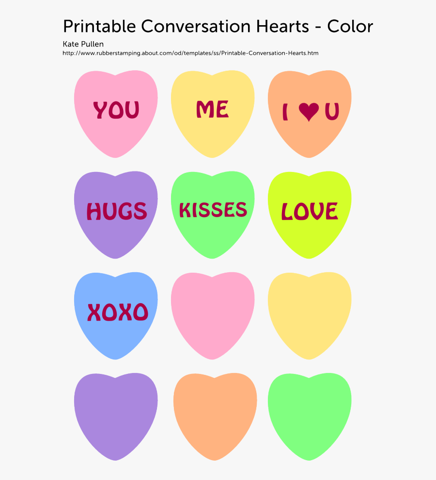 Template Candy Heart Png, Transparent Clipart