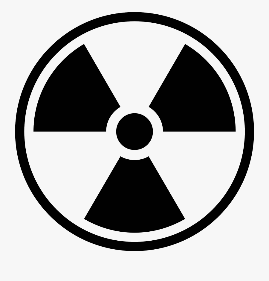 Toxic Symbol Png -biohazard Symbol Clipart Nuclear - Radiation Symbol Black And White, Transparent Clipart