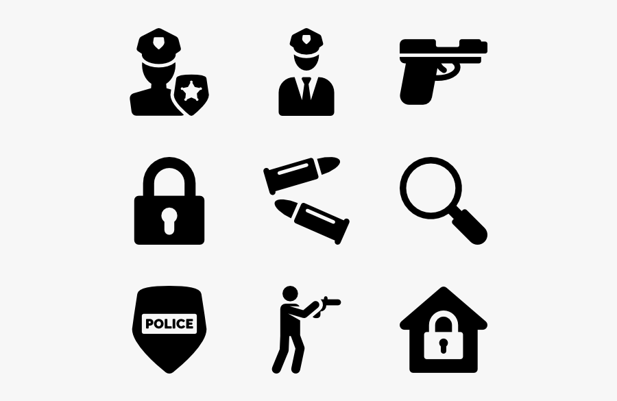 Clip Art Police Badge Vector - Police Icon Vector Png, Transparent Clipart