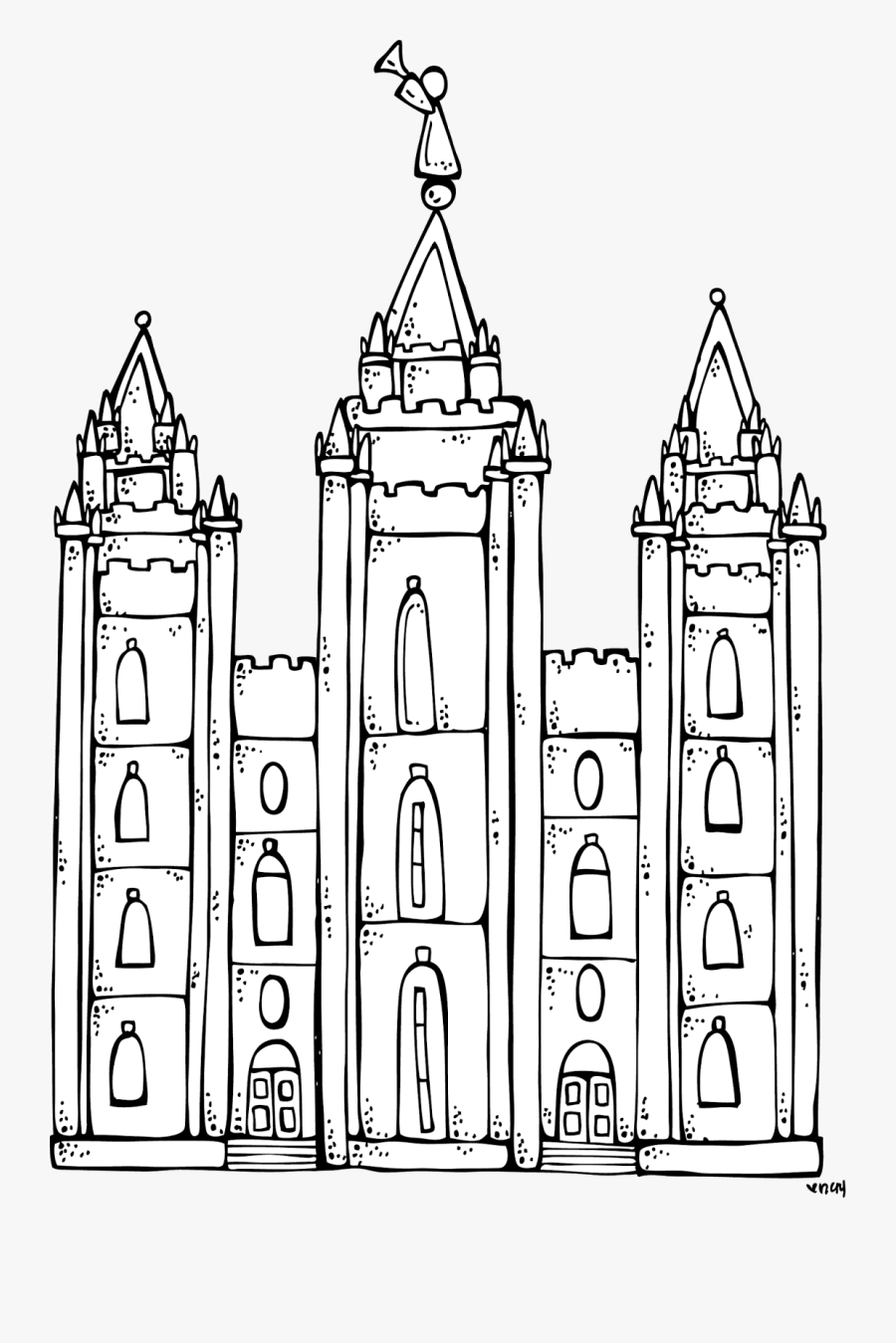 Lds Temple Clip Art Clipart B - Lds Temple Coloring Pages, Transparent Clipart