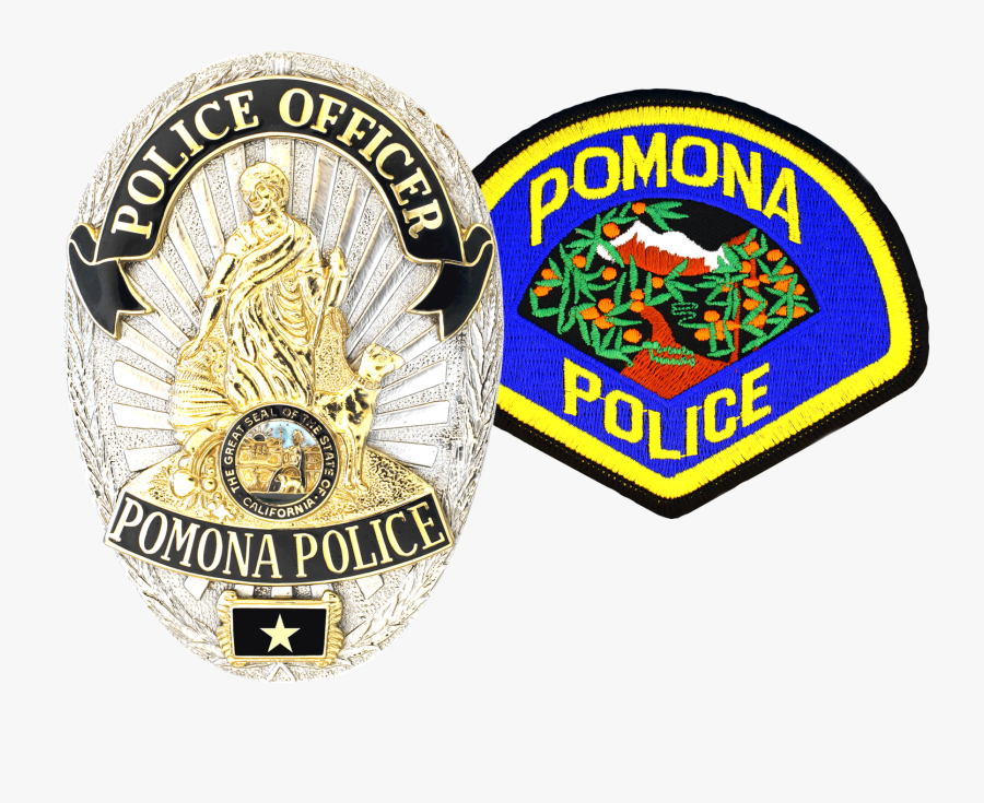 Transparent Police Badge Icon Png - Pomona Police, Transparent Clipart