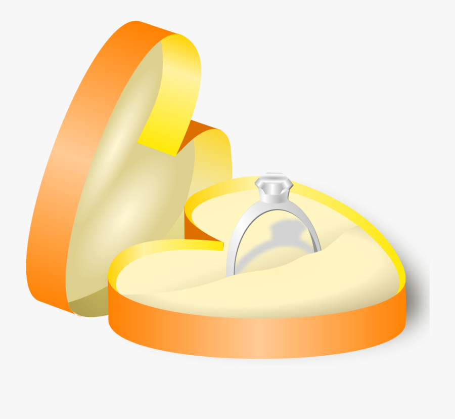 Wedding Ring In A Box - Ring In A Box, Transparent Clipart