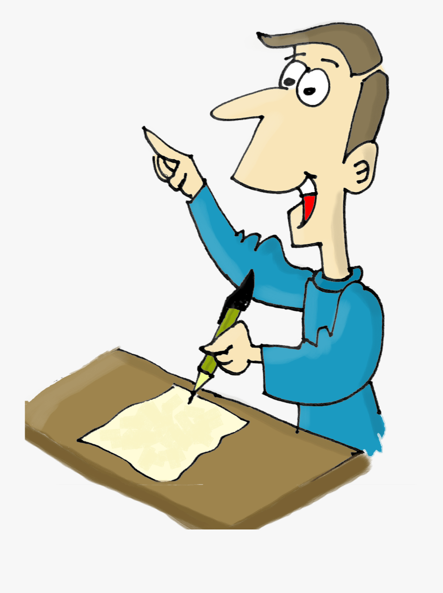 Clipart Writing Class Writing - Writer Cartoon Png, Transparent Clipart