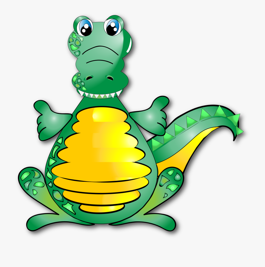 Crocodile Cartoon Alligators Turtle Drawing - Gambar Buaya Kartun Lucu, Transparent Clipart