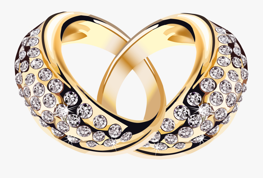 Jewelry Png Image - Gold Engagement Rings Png, Transparent Clipart