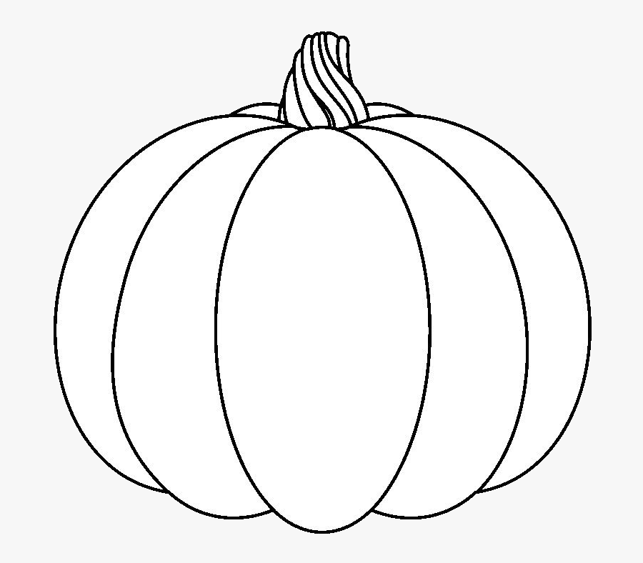 Pumpkin Clipart Black And White To Print Out Transparent - Pumpkin