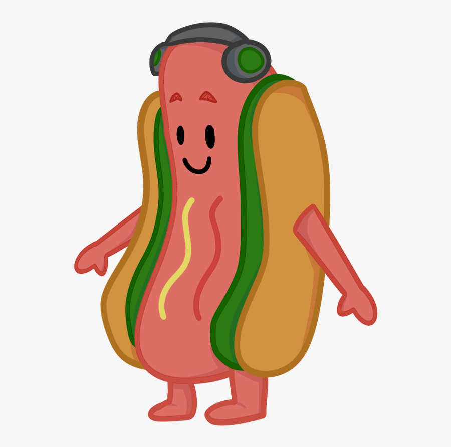 Hot Dog Clipart Man - Illustration, Transparent Clipart