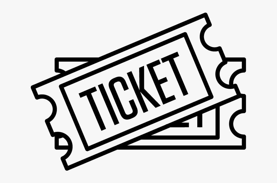 Clip Art Royalty Free Stock - Ticket Clipart Black And White, Transparent Clipart