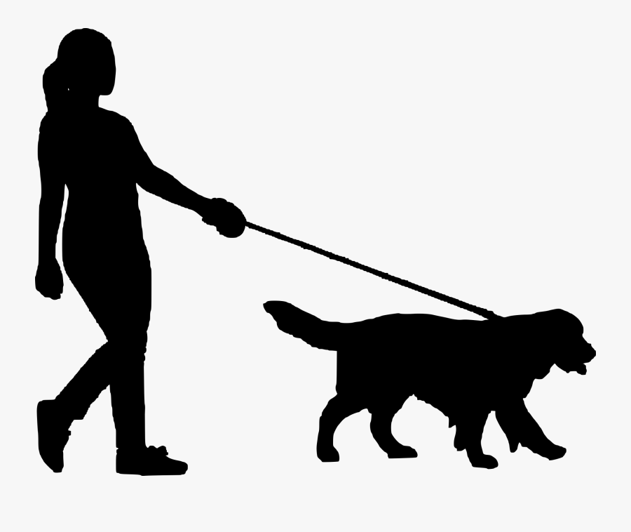 Pets Clipart Walk Dog - Walking Dog Silhouette Png, Transparent Clipart