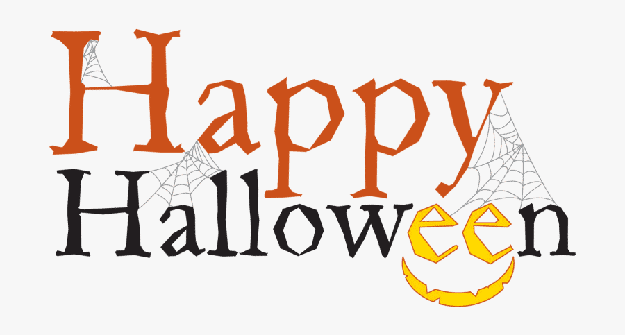 Happy Halloween Text Free, Transparent Clipart